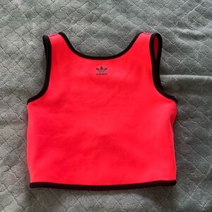 Adidas Neon Orange Sports bra Tank S‎